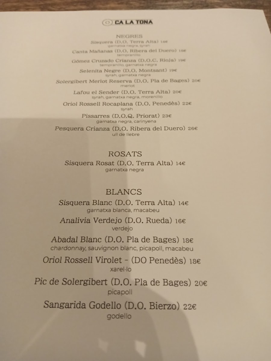 Menu Ca La Tona-3